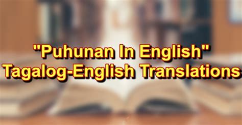 puhunan in english|Tagalog English Dictionary.